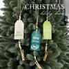 Themed Pattern Christmas Wooden Pendant With Clip Holiday Home Props Decoration