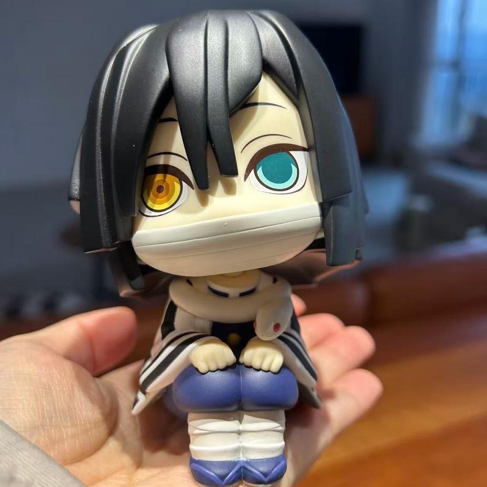 Anime Demon Slayer Figur Tanjirou Agatsuma Zenitsu Kyoujurou Hochschauen Q Version Modell Actionfigur PVC Sammlerspielzeug Geschenk