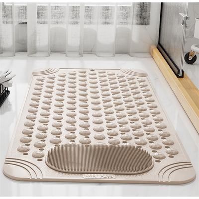 Non Slip Bath Mat Waterproof Bathroom Rug Home Use Kid Safe Hollow Design Shower Toilet Floor Mat