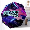 1 BUC KPop Demon Hunters Deschidere/Închidere Automată, Cadru Durabil cu 8 Nervuri, Umbrelă Compactă de Călătorie pentru Bărbați și Femei S1222024