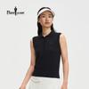 Women's Silk Cotton Wool Polo Vest