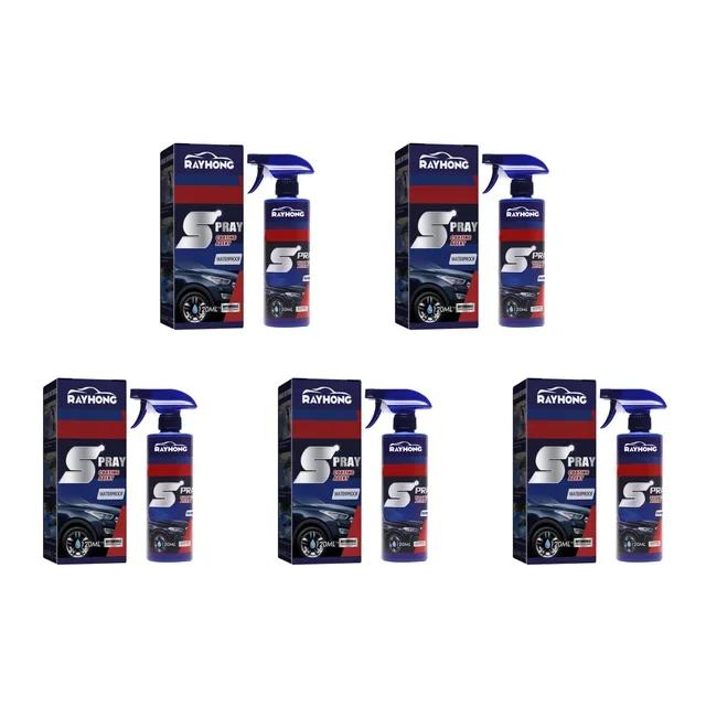 5PC Coating Renewal Agent 3 In 1 Ceramic Car Coating Spray Plastic Parts Refurbish Agent Fast-Acting Spray Waterless Wash Amagi