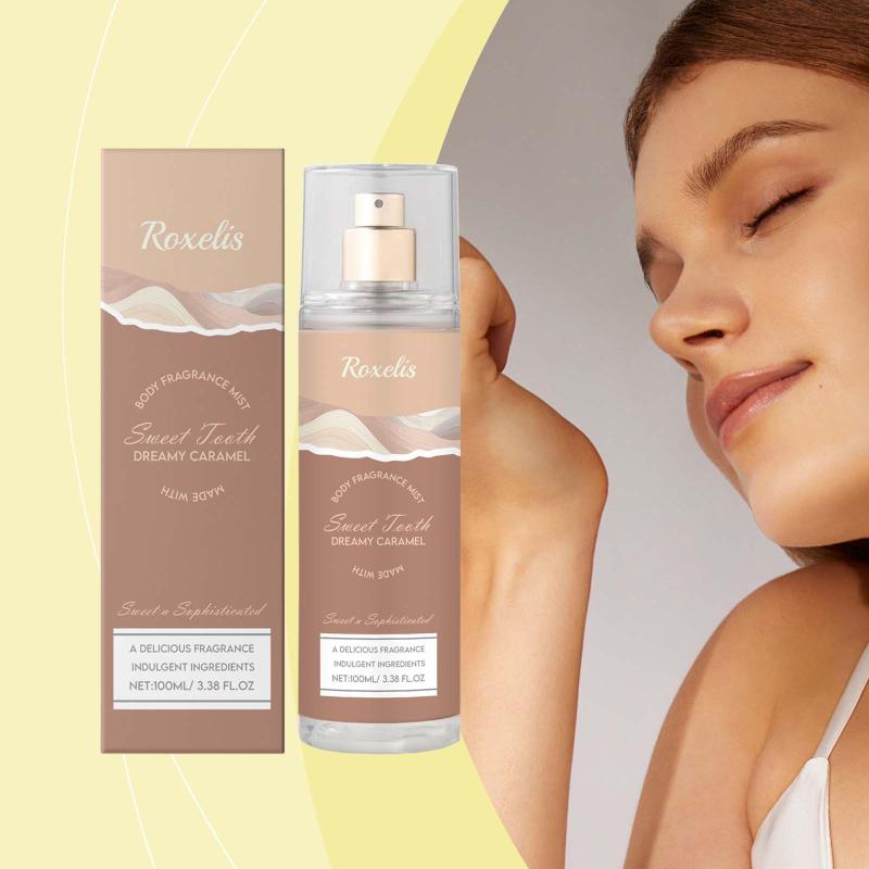 Caramel Perfume Spray for Women Lasting Sweet Fragrance Soft Caramel Scent Light Body Mist Everyday Office Use