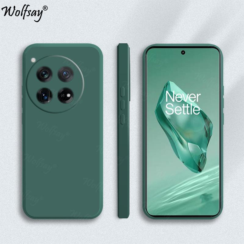Candy Case For OnePlus 12 Case Anti-knock Soft TPU Original Liquid Silicone Case For OnePlus 12 Cover For OnePlus 12 6.82 inch