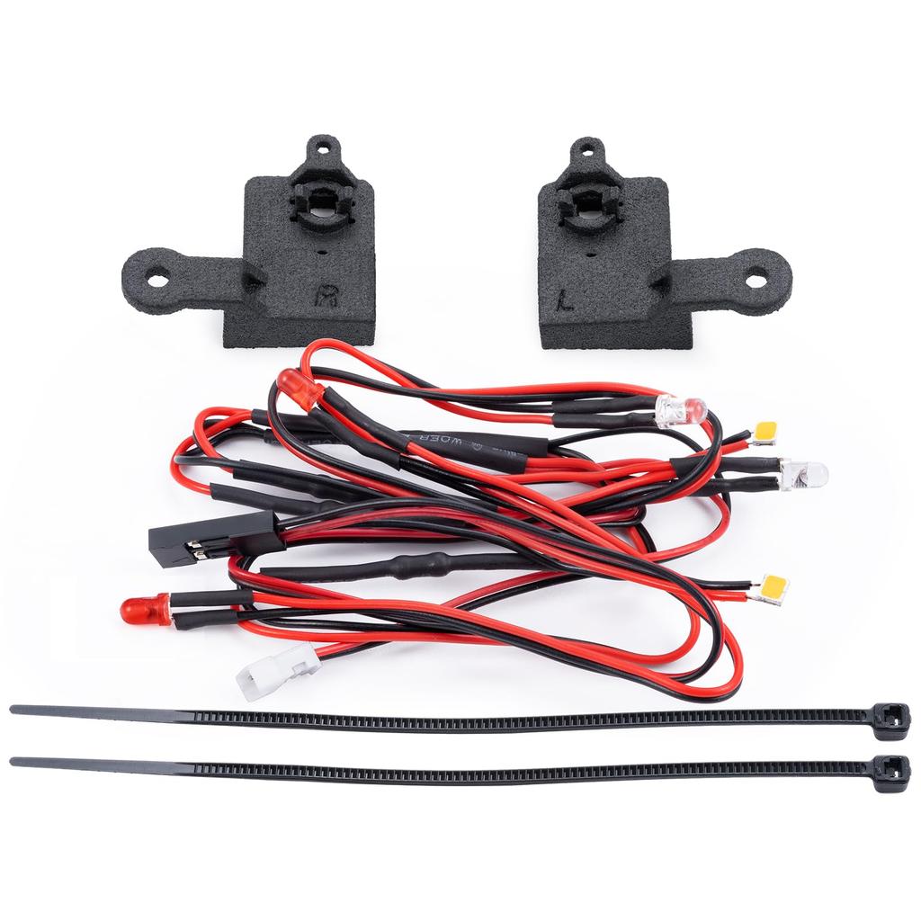 TRZX Resin RC Front & Rear LED Light Kit Headlights & Taillights Upgrade Parts for 1/18 Traxxas TRX4M F150 RC Crawler Car