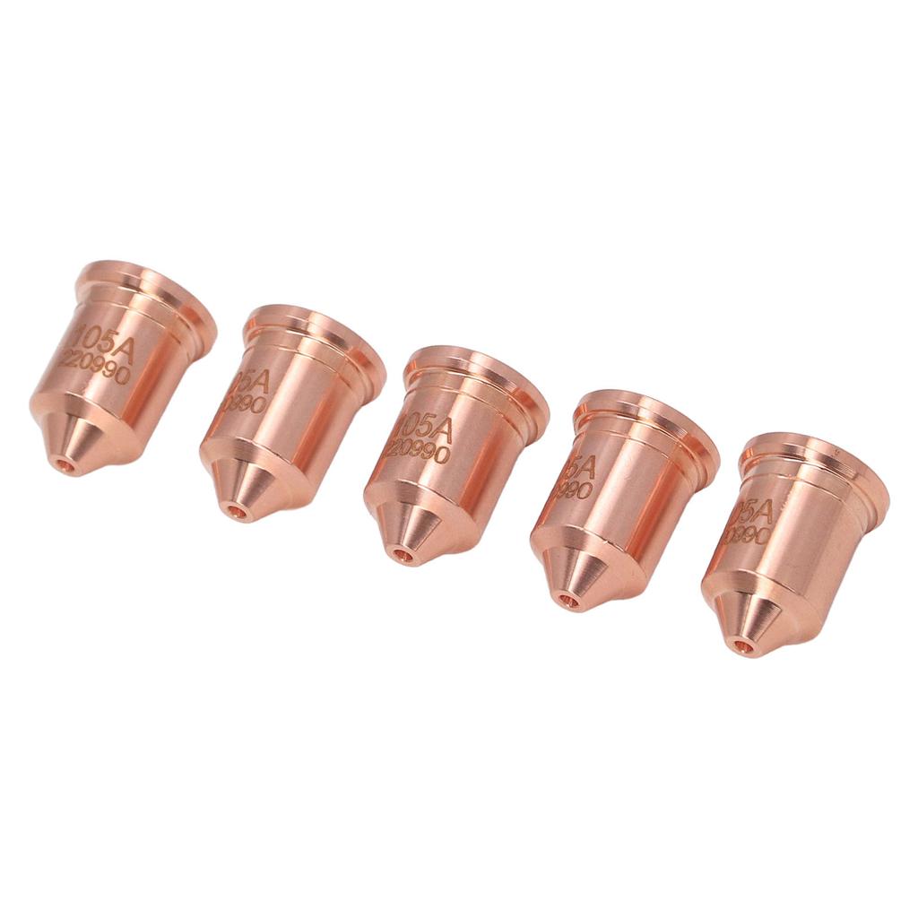 5 Pcs 220990 Nozzle Tip Brass Plasma Cutting Torch Nozzle Tips for PMX 65 85 105 125A Consumables