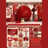Chinese Wedding Engagement Backdrop and Decoration Set