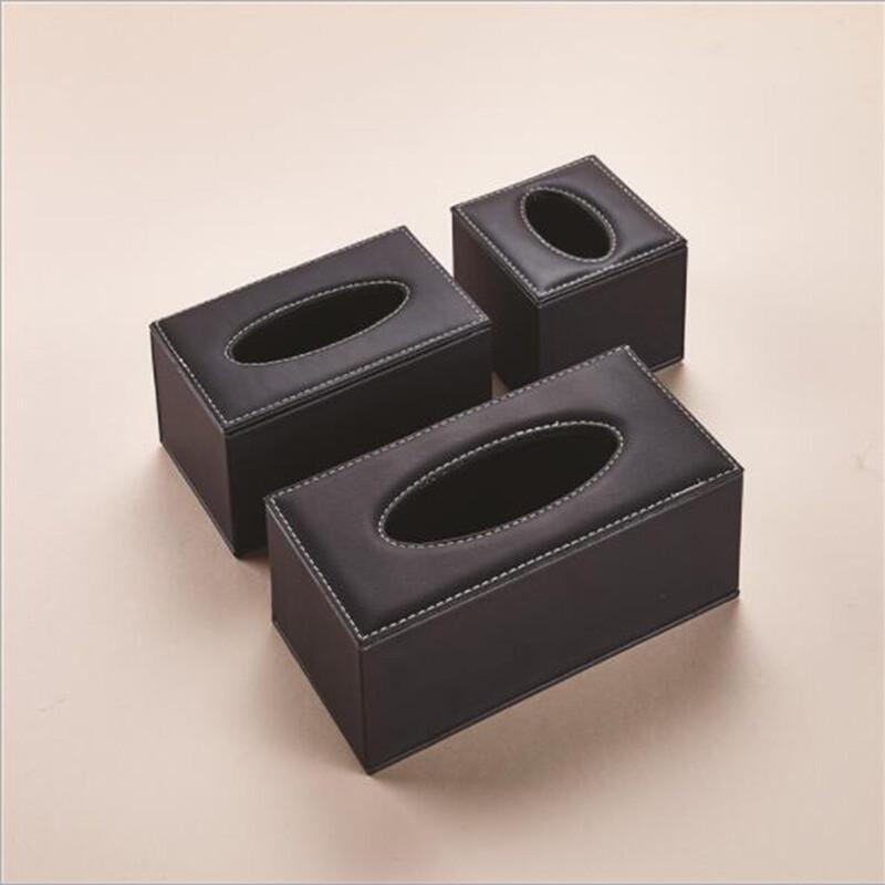 Creative PU Leather Car Tissue Box