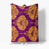 Luxurious Velvet Throw Blanket Floral Pattern Sofa Bed Decorative Cushion Cover for Home Living Room Bedroom