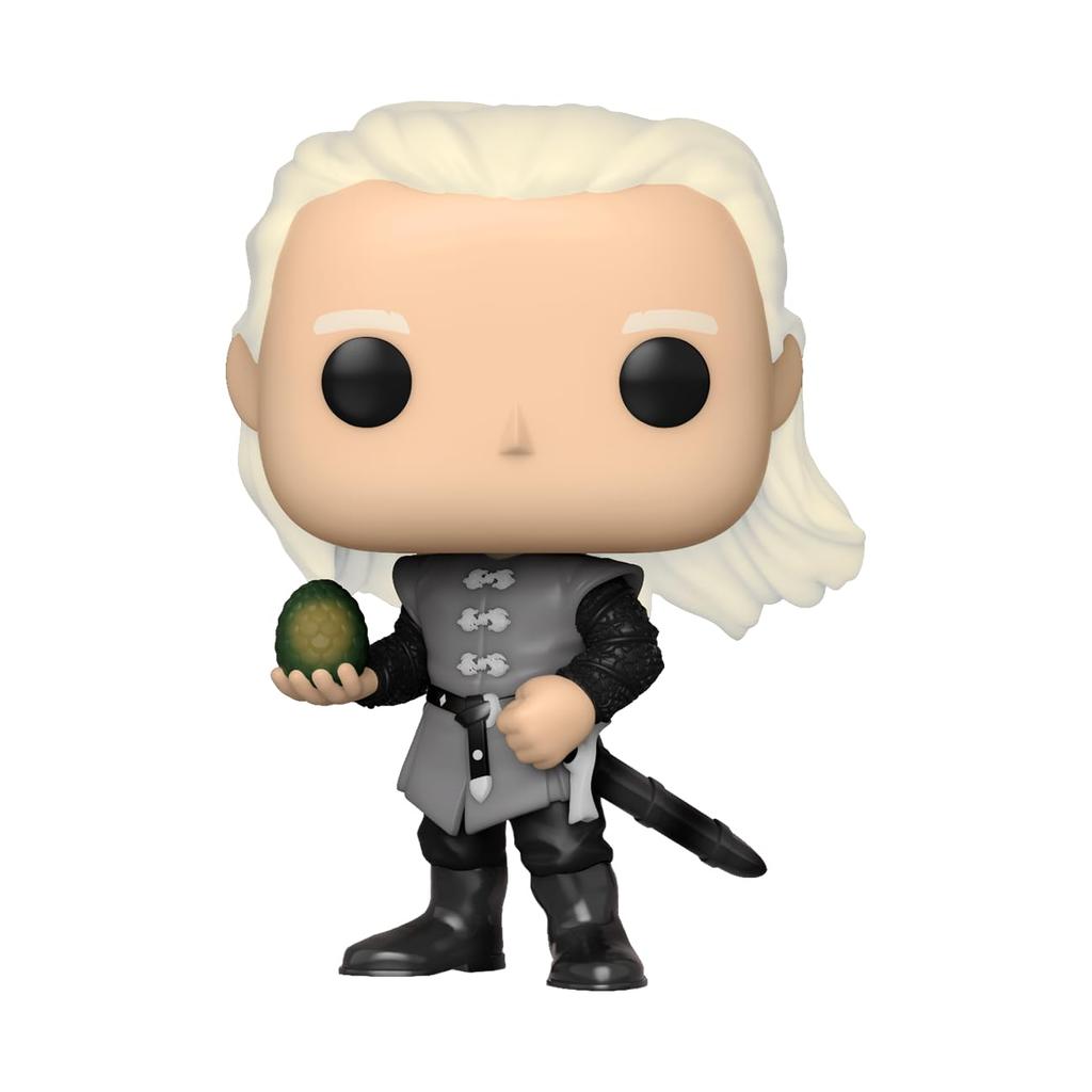 Funko POP Daemon Targaryen with Dragon Exclusive with Slip and Inch Egg, #09, Box, Multicolor, 3.75