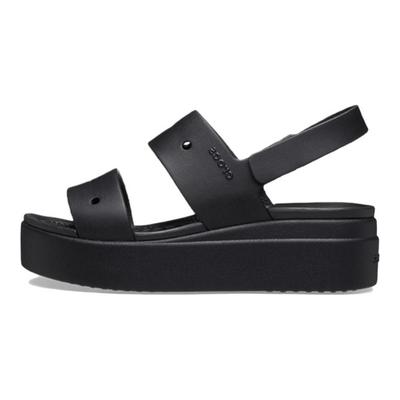 Brooklyn Keilsandalen Zehenfrei Strandsandalen Damensandalen Schwarz 210676-001