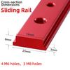 200mm Length T Track Jig Red Color Woodworking T Bar Miter Track Accessory  Woodworking Projects