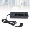 3250W Power Strip, with 4 2-Pin Sockets, 2 Fast Type-C Ports, 2 USB Ports, Independent   Overload  , Material