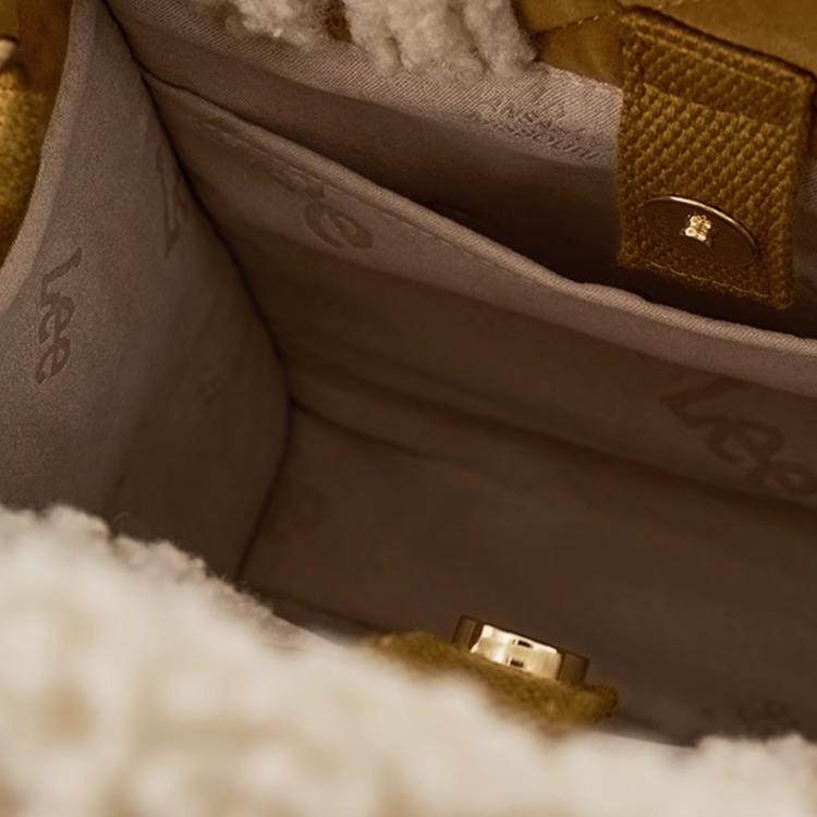 New Lee Fabric Tote Bag Shopping Bag Shoulder Bag Crossbody Bag Handbag Medium Size Women's Coffee Q2-LE220052M-301