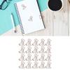 20pcs Shaped Paper Clips Animal Dog Shapes  Gold Light Portable Fun Organizing Metal Clips for D
