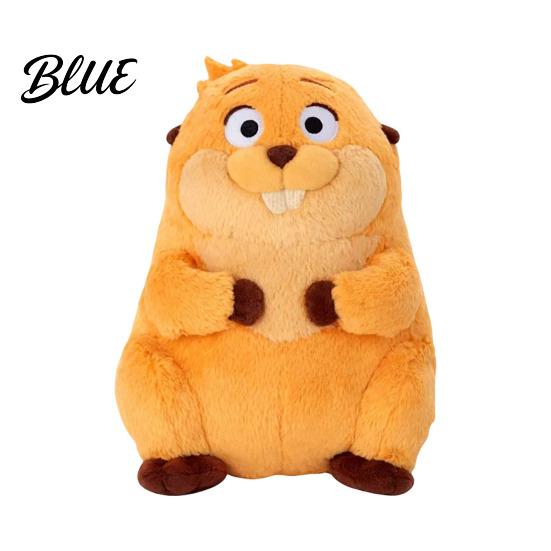 Round Plush Toy Small Soft Cute Cartoon Beaver Doll Stuffed Animal Stress Reliever Birthday Gift for Kids Movie Fans Friends Family Material