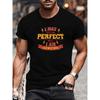 European Sizes Men'S Inspirational Print T-Shirt | Spring New Arrival, Casual Style, Crew Neck, Regular Fit, Medium Stretch Fabric