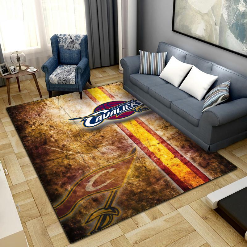 Cleveland Cavaliers Logo Carpet Rug for Living Room Bedroom Home Sofa Decoration,Kids play Non-slip Floor Mat