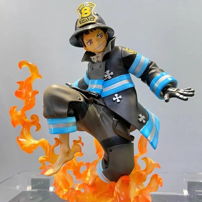 Fire Force Enen No Shouboutai Shinra Anime Character Collectible Model Statue Figure Toy Decoration Small Gi Merchandise