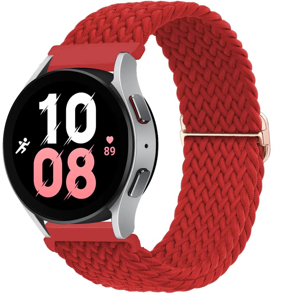 20 22mm Band For Samsung Galaxy Watch 7/6/5 pro/6 Classic/gear s3/active 2 Braided Solo loop bracelet for Huawei GT 2e 3 4 Strap