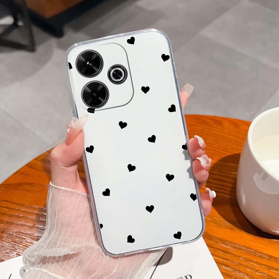 Populární pouzdro s graffiti motýlem pro Xiaomi Redmi 13 13C 14C A3 Note 13 Pro K70E K60 Ultra Nový kryt Měkký silikonový Ochrana proti pádu Průhledné pouzdra na telefon pro Redmi