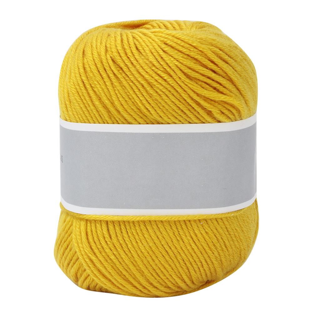 Popular Baby Milk Thread Thick Milk Cotton Line Manual Weaving(bluish Yellow)