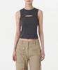 Woman Women'S Front Cutout Tank Top [Dark Grey]
