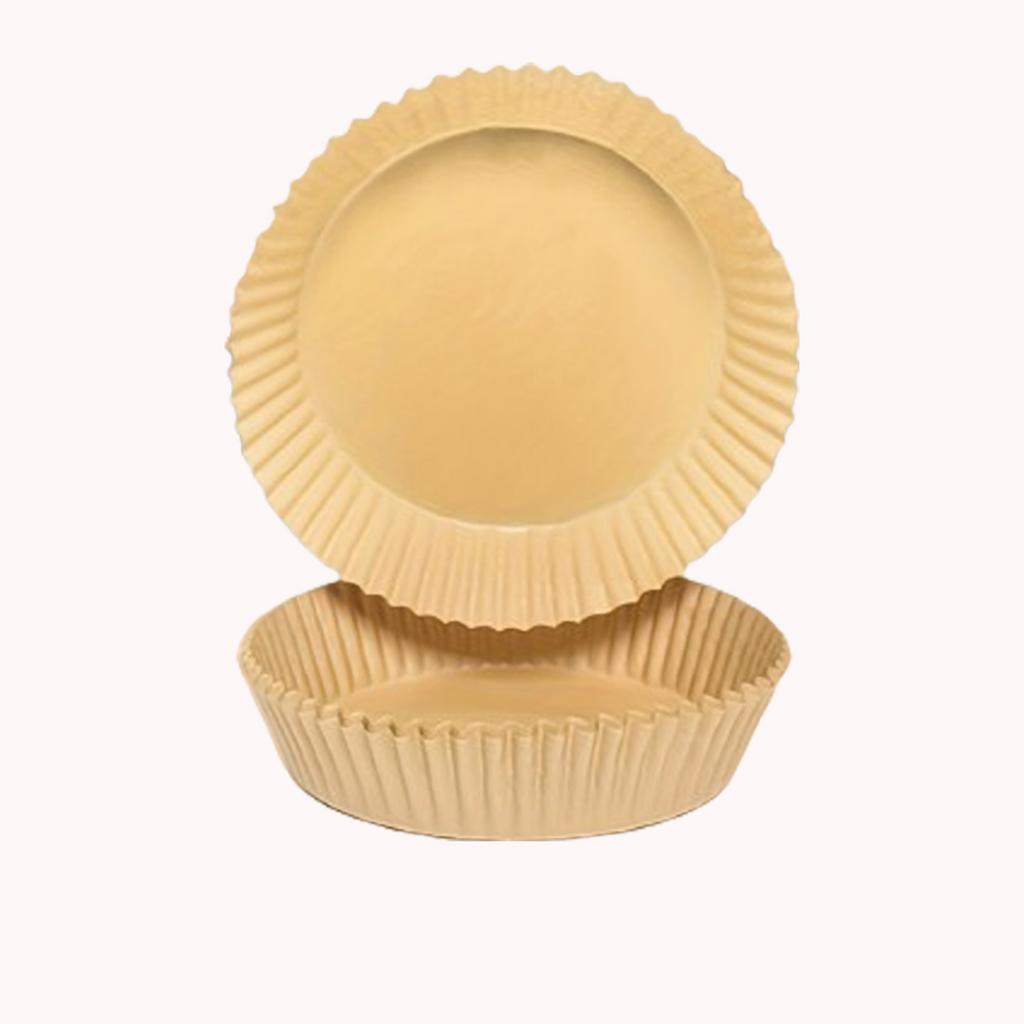 25 ks-Papírové vložky do horkovzdušné fritézy, Nepřilnavé jednorázové vložky do horkovzdušné fritézy, Olejivzdorný voděodolný pečicí papír, Kuchyňské domácí potřeby