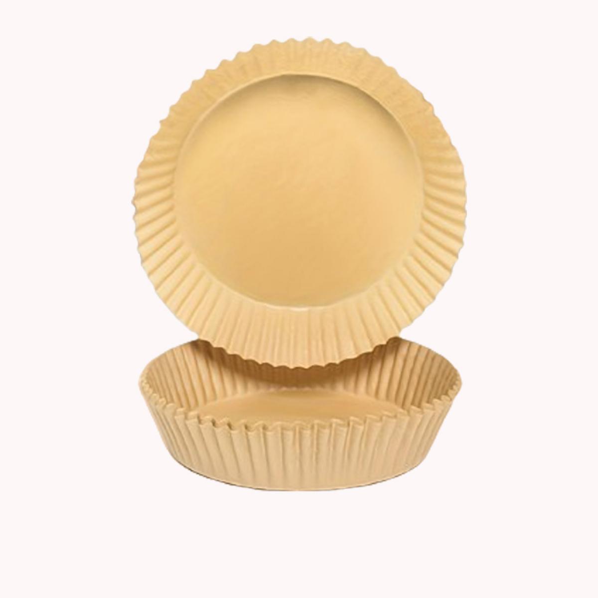 

25 шт. - Бумажные вкладыши для аэрофритюрницы, Антипригарные одноразовые вкладыши для аэрофритюрницы, Маслостойкая водонепроницаемая бумага для выпечки, Кухонные бытовые товары коричневый