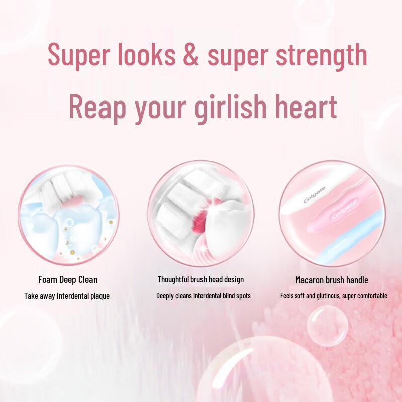 Colgate Ultra-Dense Fluffy Silk Soft Toothbrush (Charcoal, Twin Pack)