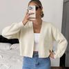 Womens Loose V-Neck Knit Cardigan Sweater Long Sleeve Open Front Casual Winter 2026