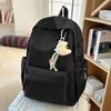Schoolbag, Japanese-style INS simple and versatile soft girl backpack, high school looks, trendy backpack