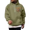Men's Halloween Printed -Lined Pullover Hoodie for Casual Wear