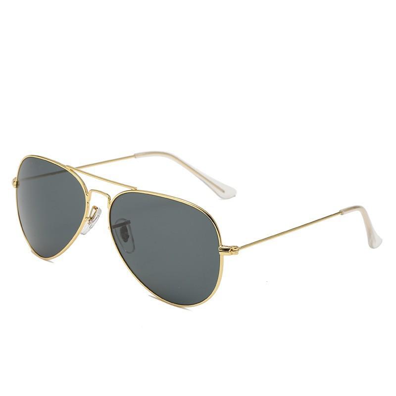 Classic pilot sunglasses men s driving toad glasses tempered glass pieces European and American popular 3025 women 3026 3025