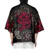 Schlangenwächter Japanischer Samurai Geist Kimono 3D-Druckmuster Herren und Damen Harajuku Umhang Traditionelle Kleidung Strandhemd