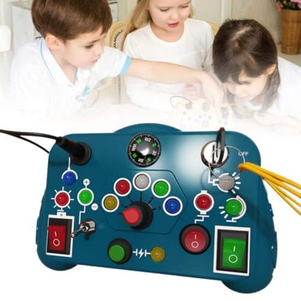 with LED Light Baby Sensory Board Switch Toy  For Kids Preschool Learning