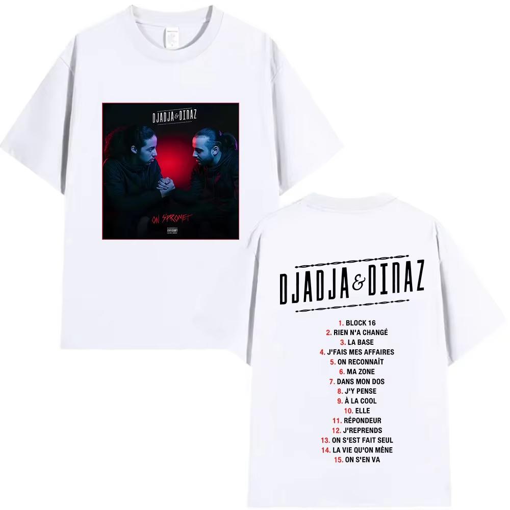 

Rapper Djadja & Dinaz Album 2026 Graphic T Shirts Men s Vintage Style Gothic Clothing T-Shirt Hip Hop Short Sleeve Cotton Tshirt 2XL