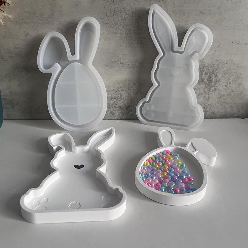 1PC Silicone Mould DIY Supplies Concrete Cement Storage Dish Making Tools Plaster Resin Casting Molds Home Decoration 2 styles