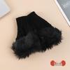 New Women's Winter Warm Half-Finger Knitted Gloves - Fingerless, Ideal for Students