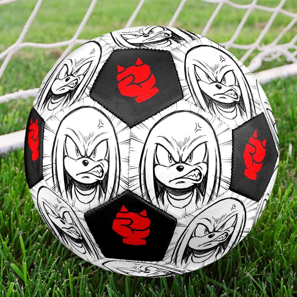 1pc Sonic the Hedgehog Soccer Ball Size 5 Indoor Soccer Ball Fashion Colorful Backyard Game - Great For Sports Fans Gift HE46