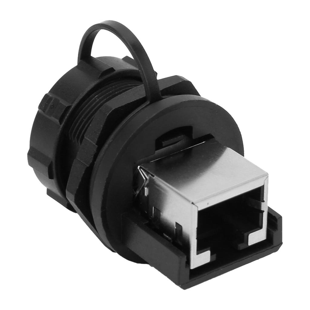 RJ45-180° RJ45 Connector Post-Board Outdoor Waterproof RJ45 Adapter IP67 Ethernet Connector