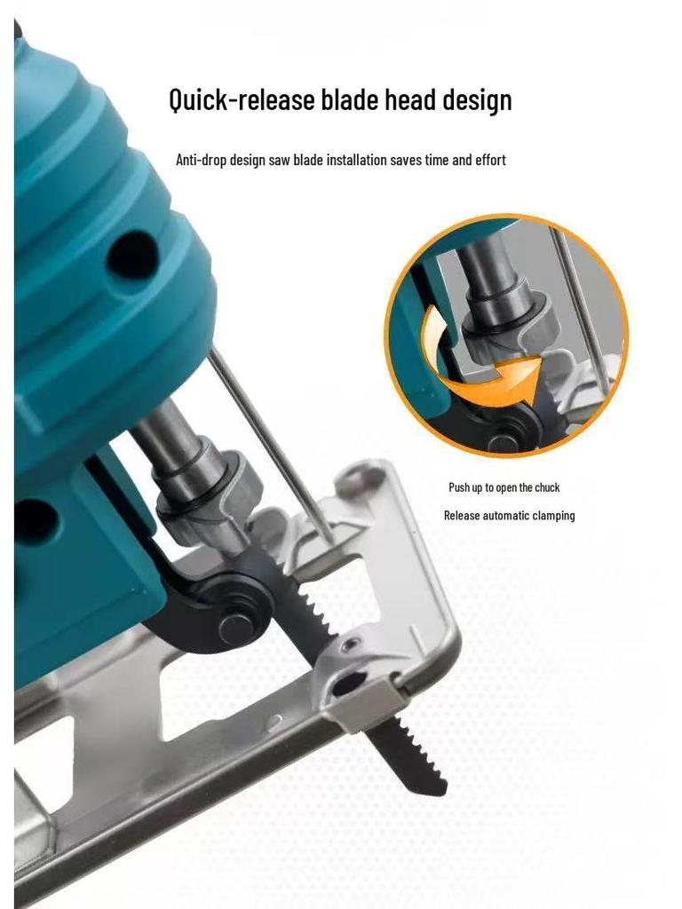 Compact Handheld Electric Jigsaw for DIY Woodworking Projects
