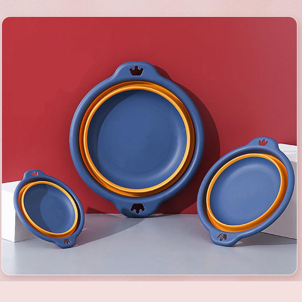 Folding Washbasin Space Saving Plastic Washtub Multi Purpose Portable Washing Basin for Dishing Camping Laundry