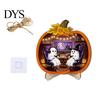 Durable Halloween Decorations Door Sign, Glowing Ghost Hanging Decor, Wooden LED Window Cool Patterned Ornaments Ornament for Party, Spooky