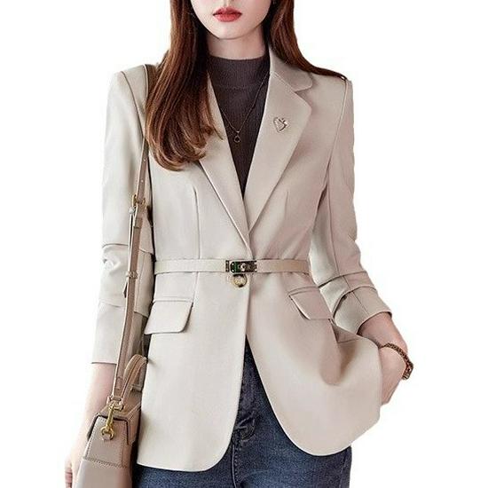 2026 Spring/Autumn Women's Slim-Fit Professional Casual Suit Jacket: Fashionable, Versatile, Elegant.