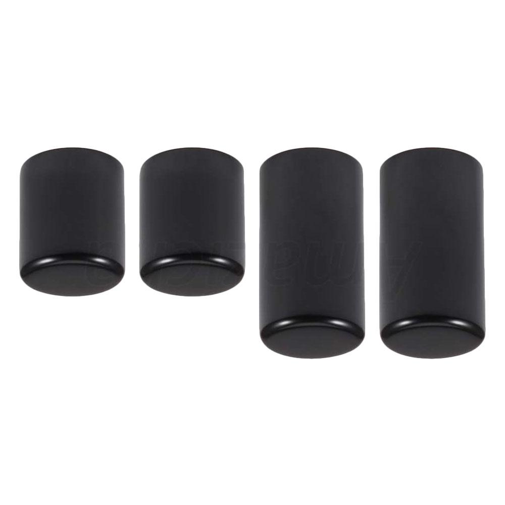 4Pcs Motorrad Docking Hardware Punkt Abdeckung Schwarz Chrom Für Harley Touring Electra Glide Road King Street Glide 2009-2024
