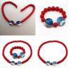 One Piece Portgas D Ace Halskette Whitebeard Piraten Anhänger Rotes Perlenarmband