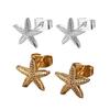 Elegant Beach Themed Star Studs Earrings Lightweight Stainless Steel Elegant Gift Vintage Summer Studs Earrings