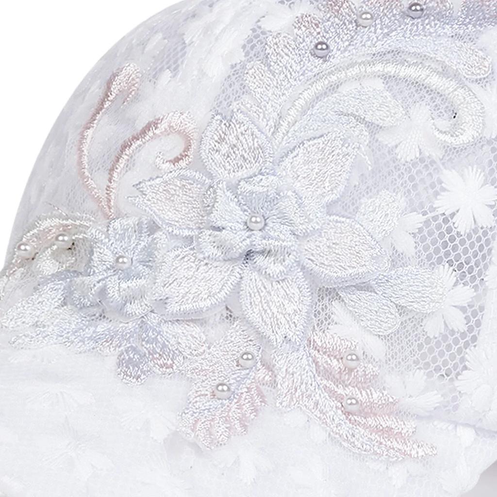 Unisex Lace Flower Embroidery Breathable Baseball Net Caps Spring And Summer Outdoor Adjustable Casual Hats Sunscreen Hat