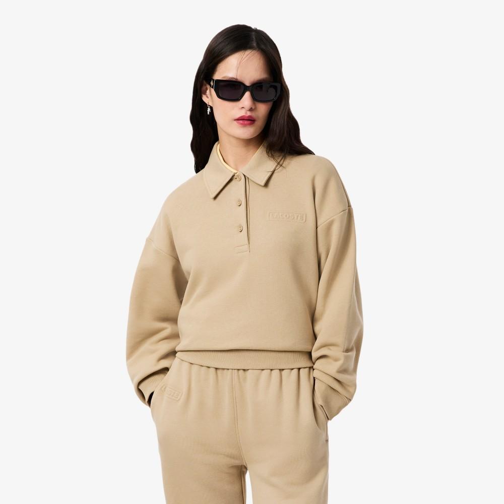 [Lacoste] Женская толстовка-поло с тисненым логотипом SF0351-55N02S 34